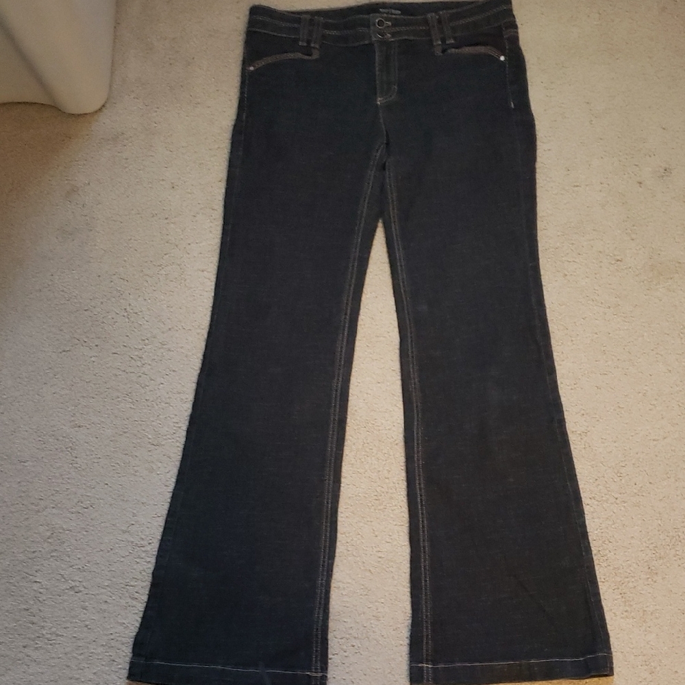 White House Black Market Black Flare Jeans